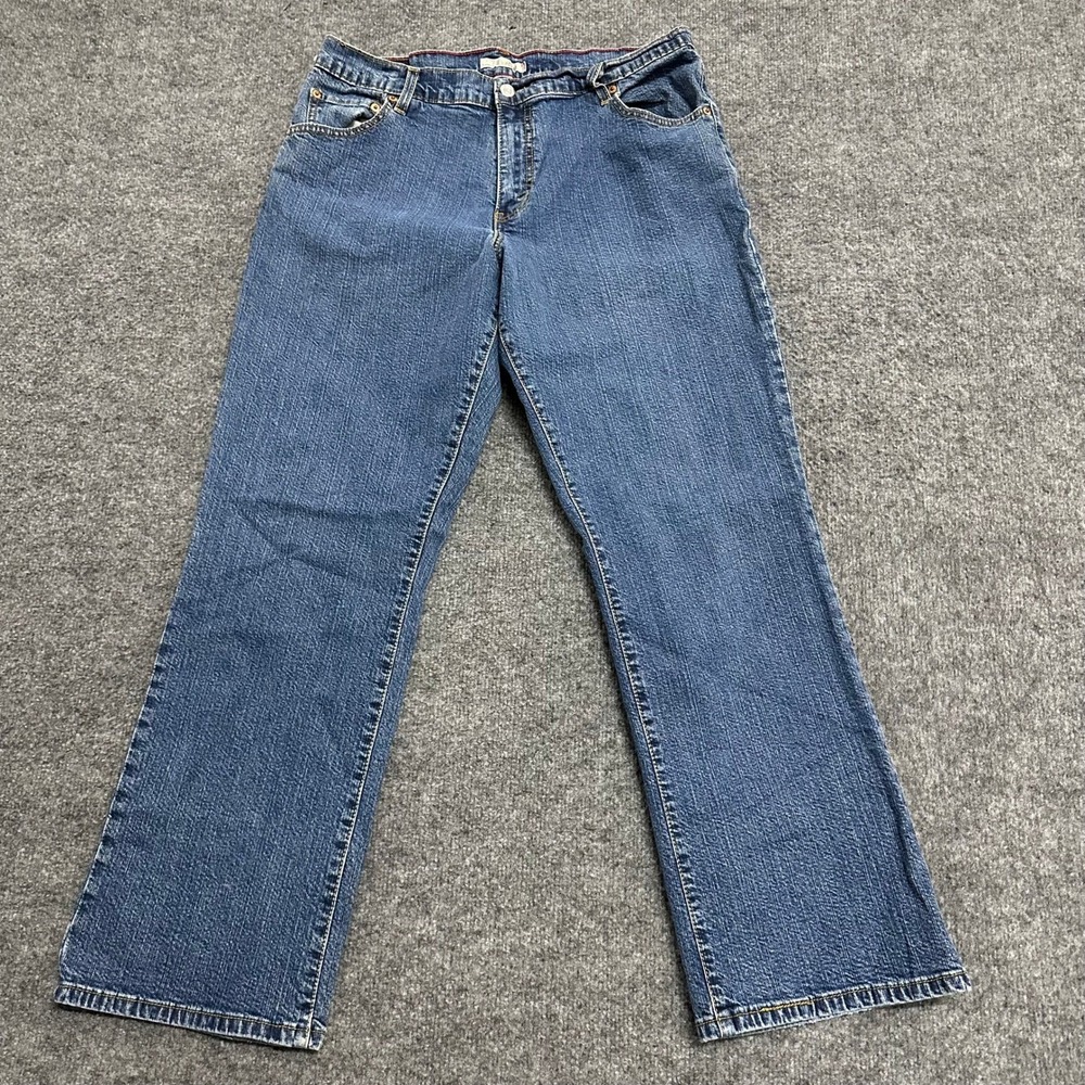 Levi's Jeans Womens Size 14S Blue Relaxed Fit 510 Straight Leg Stretch Denim